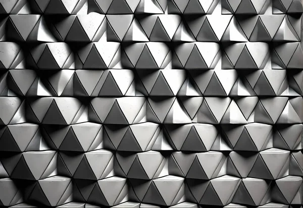 Siyah ve gri küplerin soyut 3 boyutlu çizimi