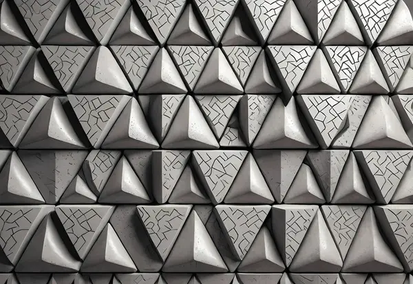 Siyah ve beyaz soyut geometrik desen