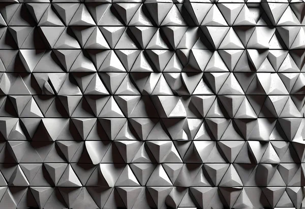 siyah ve beyaz soyut geometrik şekiller arka plan. 3d oluşturma