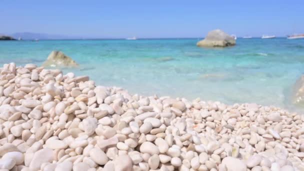 Blue Beach Sardinia Italian Coast Elite Resorts Blue Sky Clear — Video