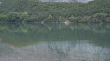 Lake in Trento. Beautiful panorama and calm tourism atmosphere. High quality FullHD footage