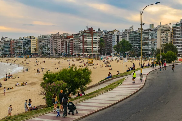 Montevideo Uruguay Listopad 2022 Przybrzeżna Scena Miejska Okolicy Pocitos Montevideo — Zdjęcie stockowe