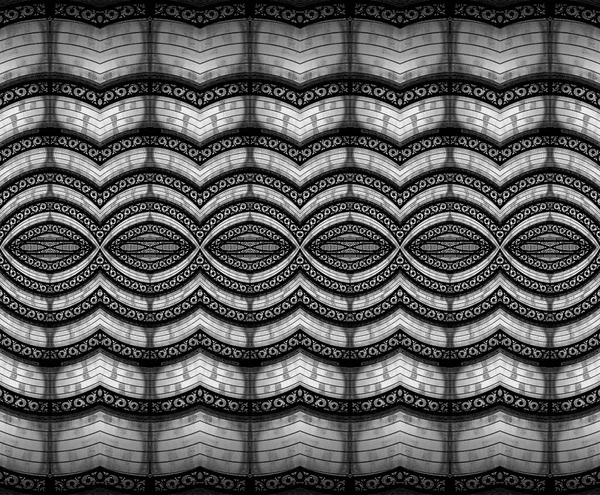Czarno Biały Abstrakcyjny Geometryczny Kolaż Bezszwowy Wzór — Zdjęcie stockowe