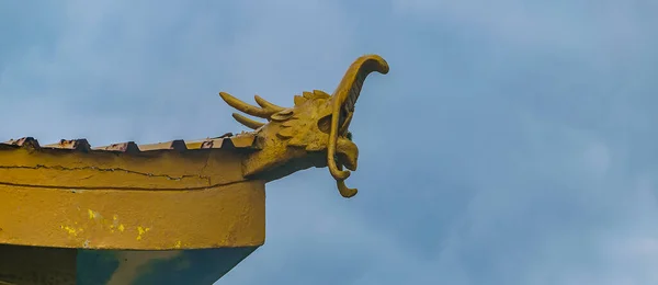 Goblin Dragón Budista Detalle Decoración Del Templo Lavalleja Uruguay — Foto de Stock