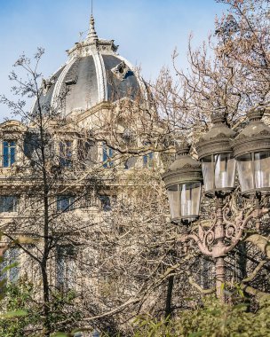 Neoklasik tarzda saray ağaçlarla, Paris 'le, Fransa' yla kaplıdır.