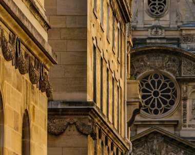 Saint-etienne du mont Kilisesi ve diğer binalar, Paris, Fransa