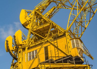 Geniş açılı vinç yapısı, Puerto madero, buenos aires, Arjantin