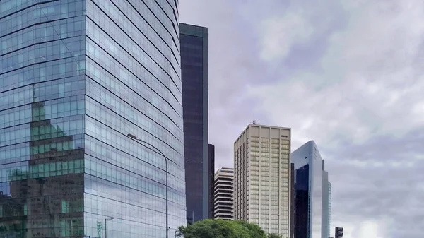 Edifícios Styl Contemporâneos Corporativos Buenos Aires Caba Argentina — Fotografia de Stock
