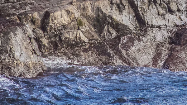Rocky Island Shore Wild Sea Beagle Channel Ushuaia Tierra Del — Stock Photo, Image