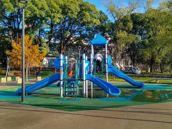 Játszótér Park Híres Parque Rodo Park Montevideo Uruguay — Stock Fotó
