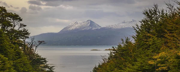 Zaratiegui Cove Landscape Ushuaia Tierra Del Fuego Argentina — Stock Photo, Image