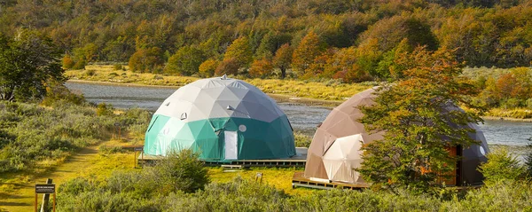 Lakeffront Dome Accommodation Gings Tierra Del Fuego National Park Ushuaia — 图库照片
