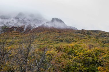 And Dağları manzarası, Tierra del Fuego bölgesi, Arjantin