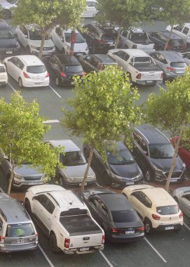 Punta del este, Uruguay; 3 Ocak 2021: Apartman otoparkı, punta del este, uruguay