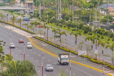Samborondon Bulvarı Panoramik hava manzarası, Samborondon, guayas, Ekvador