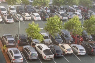 Punta del este, Uruguay; 3 Ocak 2021: Apartman otoparkı, punta del este, uruguay