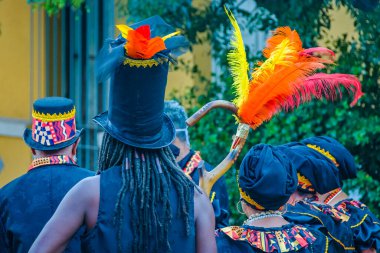 Candombe, Llamadas Geçit Töreni 'ne gitmeden önce Steet' te beklemek, Montevideo, Uruguay.