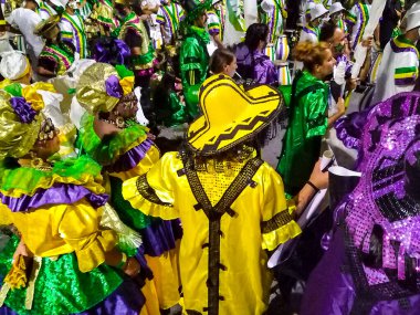 Montevideo, Uruguay; 11 Şubat 2024: Geçit karnavalı, montevideo, uruguay.