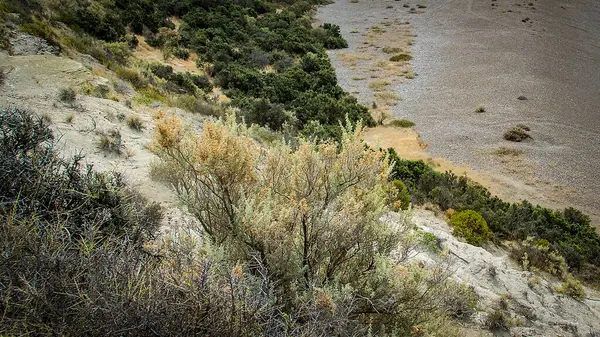 stock image Aerial view landscape of caleta valdes, peninsula valdes, viedma department, chubut province, argentina