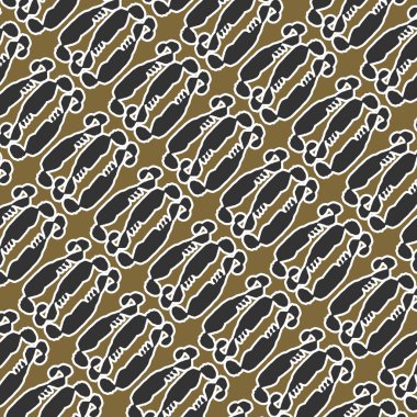 Kabile biçimi soyut köşegen geometrik şekiller motif deseni kahverengi ve tek renkli tonlar