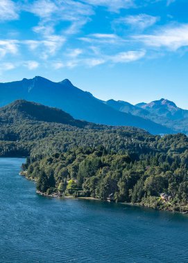 Nahuel huapi Ulusal Parkı manzarası Cirito Chico Panoramic Point, San Carlos de Bariloche City, Rio Negro Eyaleti, Patagonya, Arjantin