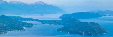 Nahuel huapi Ulusal Parkı manzarası Cerro otto bakış açısından, San Carlos de Bariloche City, Rio Negro Eyaleti, Patagonya, Arjantin