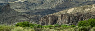 La buitrera kanyonu, antik volkanik patagonya çevresi Lagineo Bölümü, Chubut Bölgesi, Arjantin 