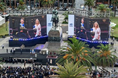 Montevideo, Uruguay: Mart 12025: Uruguay 'ın yeni cumhurbaşkanı varsayımı, montevideo, uruguay