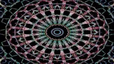 Karışık renklerde radyal simetri desen tasarımı 2d döngülü animasyon video arkaplanı