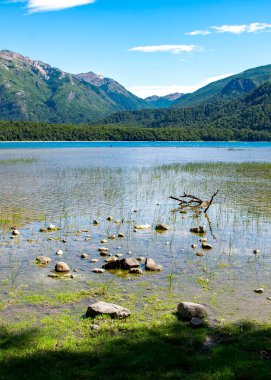Los Angeles 'ın arka planındaki sessiz göl ve orman ulusal parkı alarma geçirdi. Dünya mirası, Chubut vilayeti, patagonya ve Arjantin' de yer alıyor.