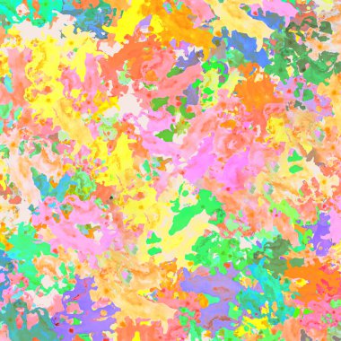 Canlı çok renkli karmaşık soyut şekiller doku motif tasarımı