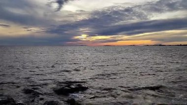 Rio de la plata nehir kıyısı, colonia del sacramento, uruguay