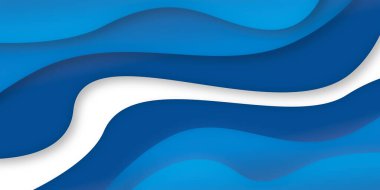 Dalgaların ve peçe dokusunun soyut mavi arkaplanı / duvar kağıdı