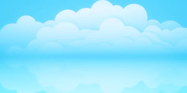 Céu Azul Com Fundo Nuvem Lanscape — Fotografia de Stock