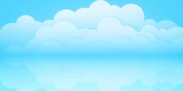 Blue sky with cloud background lanscape