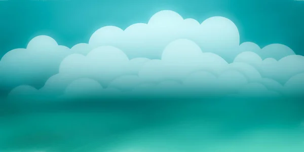 Błękitne Niebo Chmurami Tło Lanscape — Zdjęcie stockowe