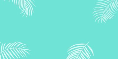 Vektör palmiye yaprağı pürüzsüz desen. Tropikal yaprak arka planı. yaz yaprağı arkaplanı.