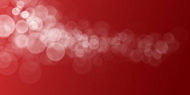  abstract Christmas light background with red glitter and bokeh on red background