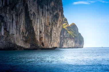 Deniz manzaralı Phi Adası, Tayland, Yaz Tatili