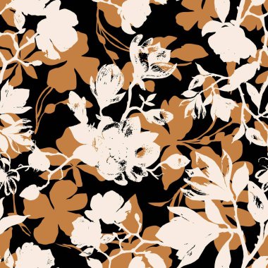 Kusursuz soyut geometrik çiçek deseni.