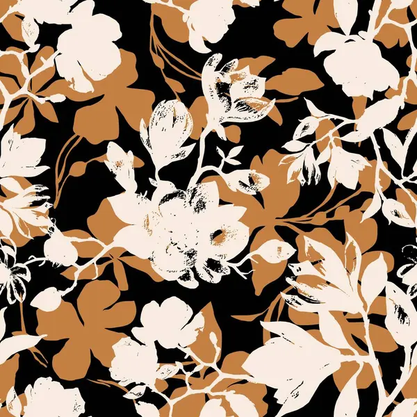 Kusursuz soyut geometrik çiçek deseni.