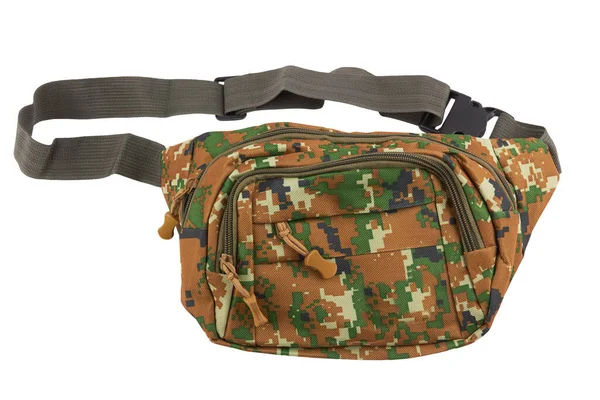 Shoulder Bag Military Isolated White Background — Stock Photo, Image
