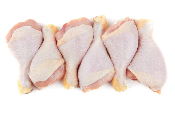 Πόδια Κοτόπουλου Απομονωμένα Λευκό Φόντο — Φωτογραφία Αρχείου