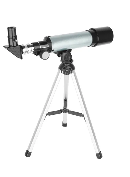 Современный Телескоп Изолирован Белом Фоне — стоковое фото