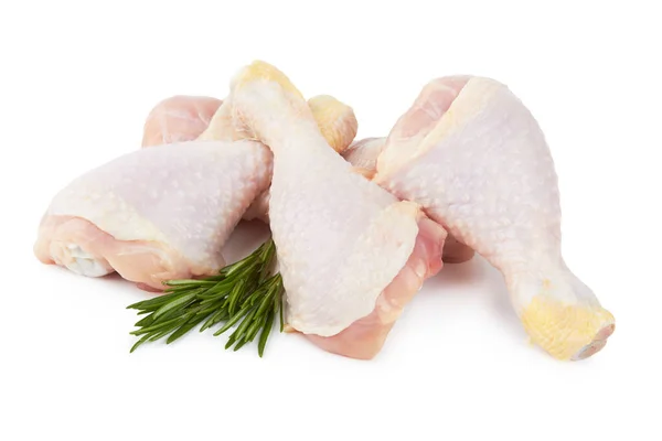 Hühnerbeine Isoliert Auf Weißem Hintergrund — Stockfoto