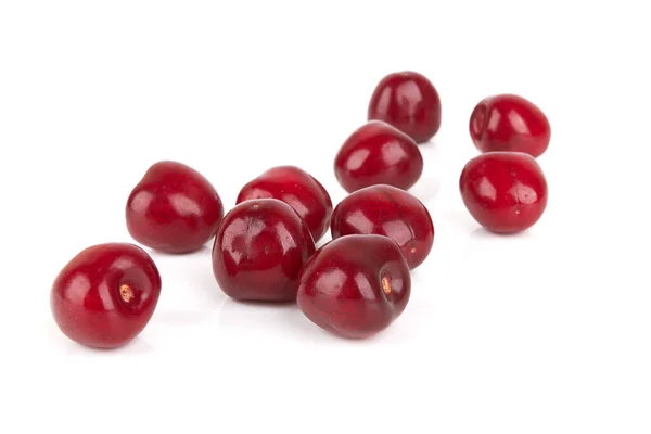 Röd Sweet Cherry Isolerad Vit Bakgrund — Stockfoto