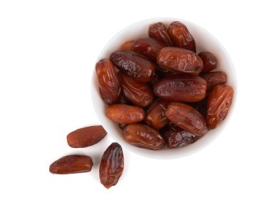 Beyaz arka planda izole edilmiş kasedeki tarihler