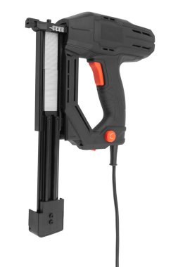 Elektrik zımbası beyaz arkaplanda izole edildi