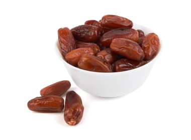 Beyaz arka planda izole edilmiş kasedeki tarihler