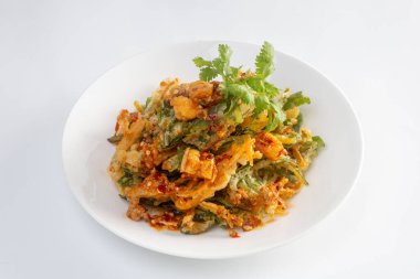 Kızarmış sabah salatası.